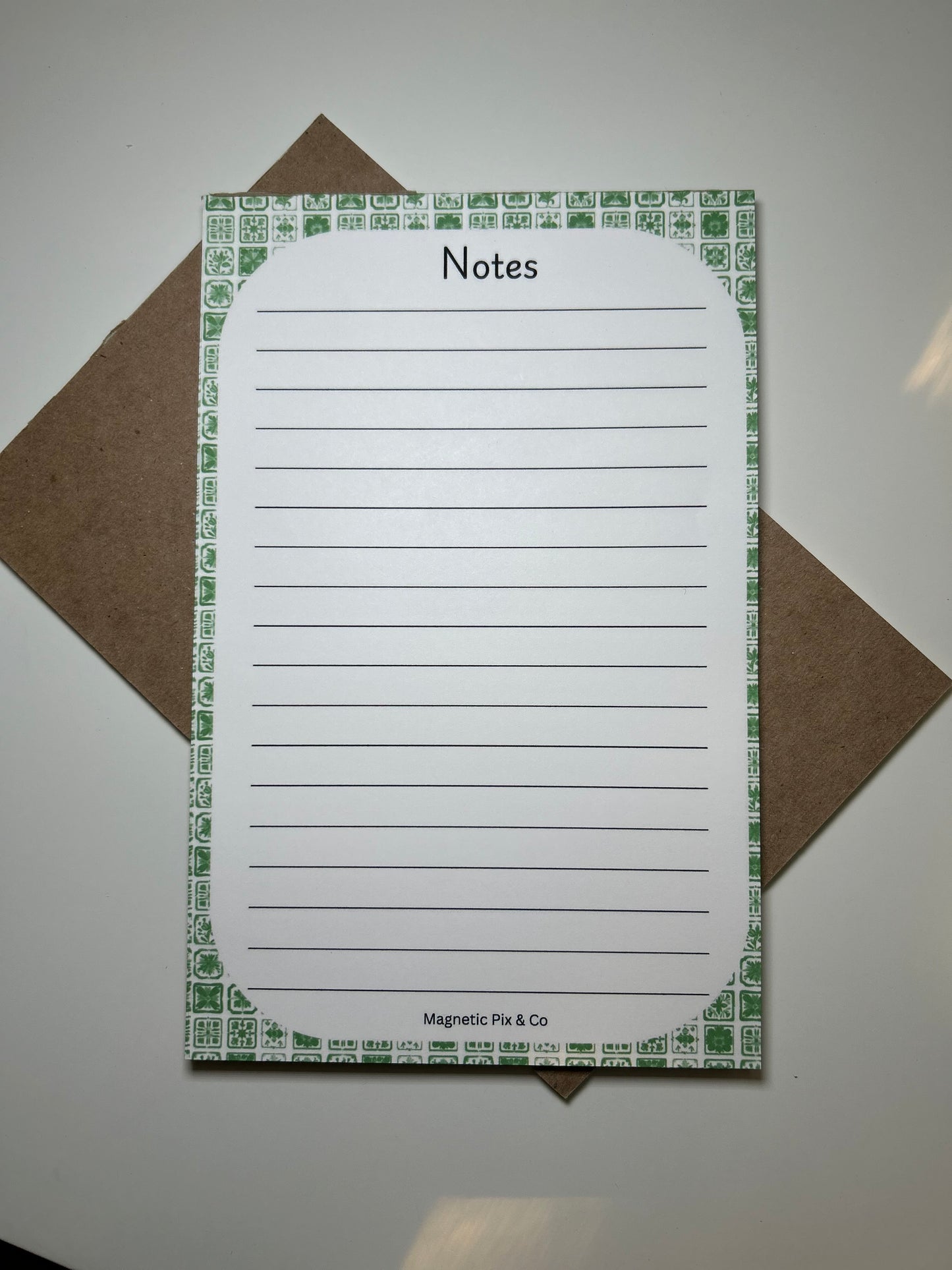 Green tile Notepad