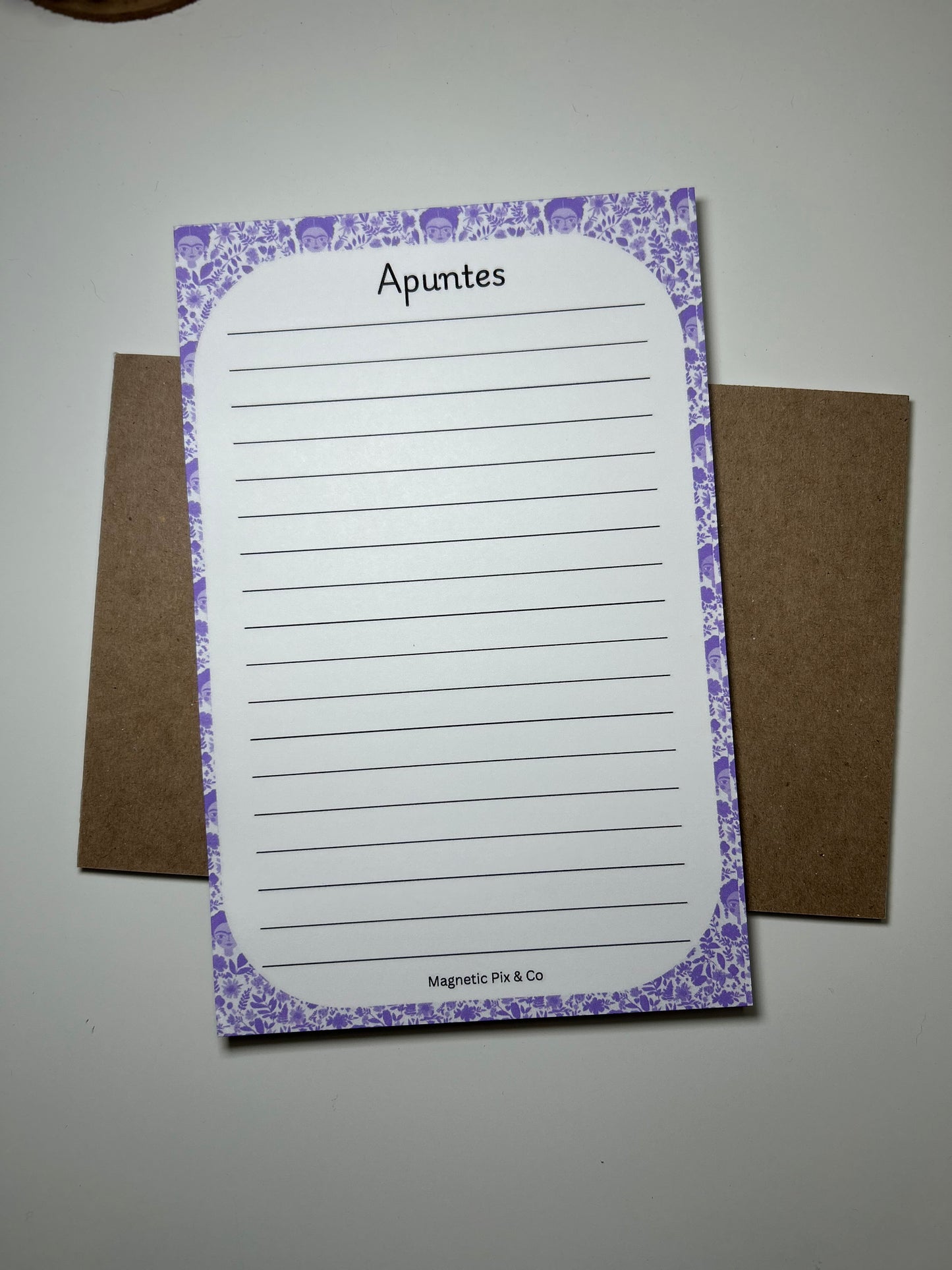 Purple Frida notepad