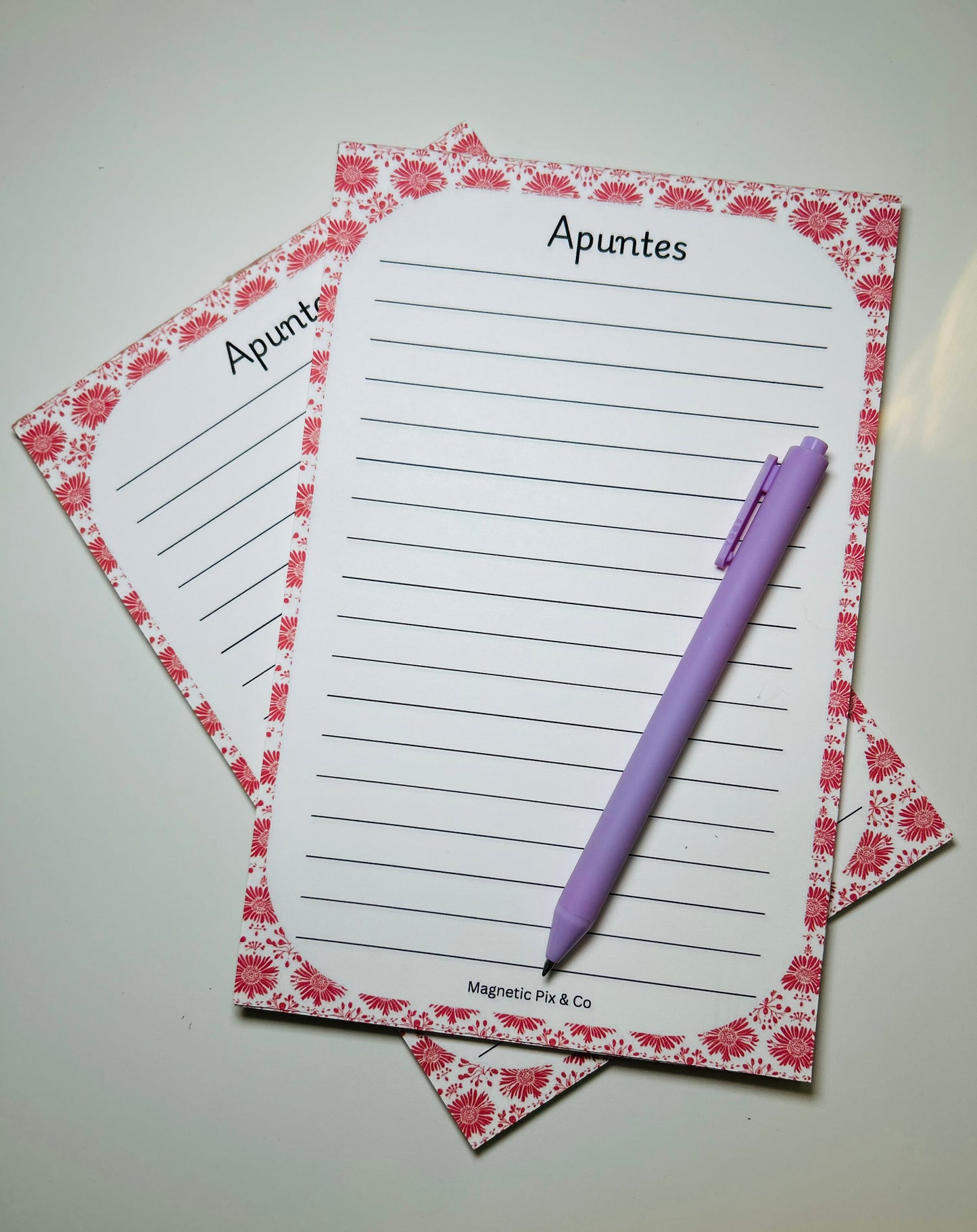Peach notepad