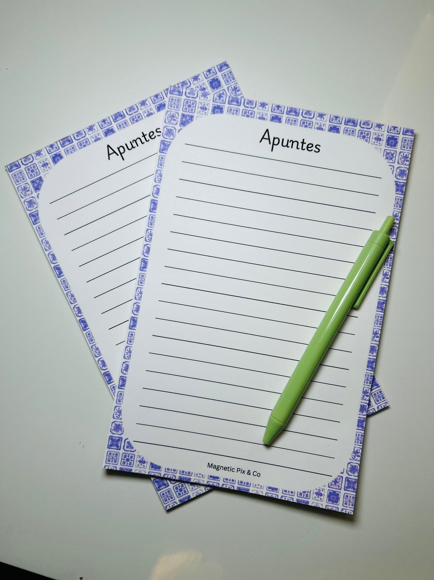 Purple tile notepad