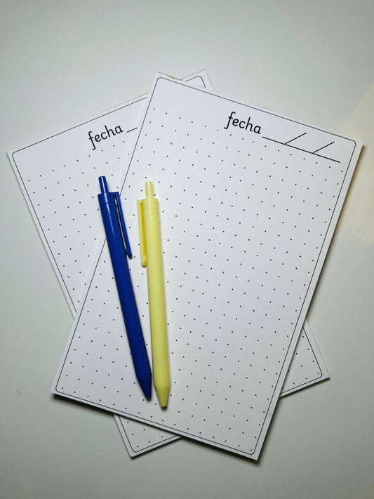 Dotted notepad w/border