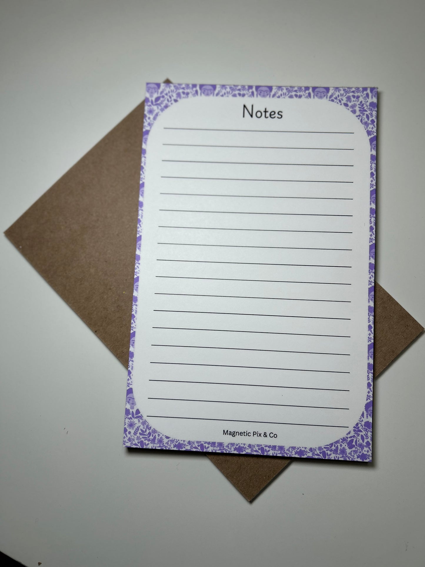 Purple Frida notepad